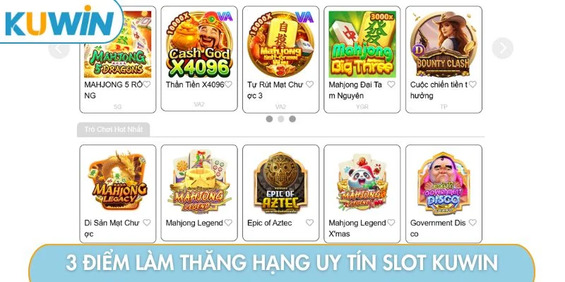 TOP 4 game slot KUWIN dễ săn jackpot