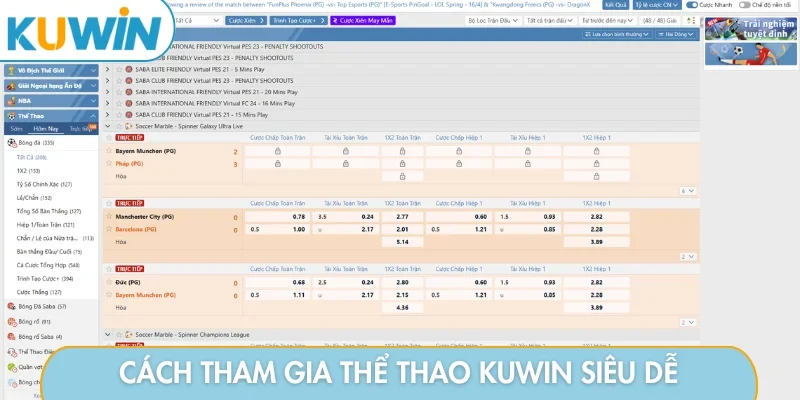 Cách tham gia thể thao KUWIN siêu dễ